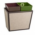 Faux Leather S/2 Recycled Wastebasket Liners